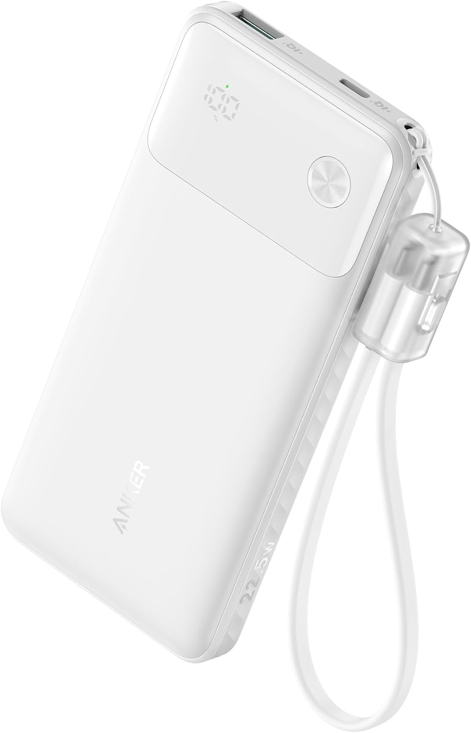 Anker Power Bank (10000mAh, 22.5W, 2 Ports) ホワイト
