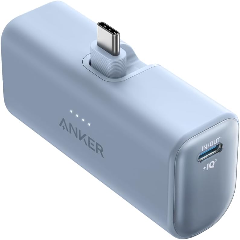 Anker Nano Power Bank (22.5W, Built-In USB-C Connector) ブルー