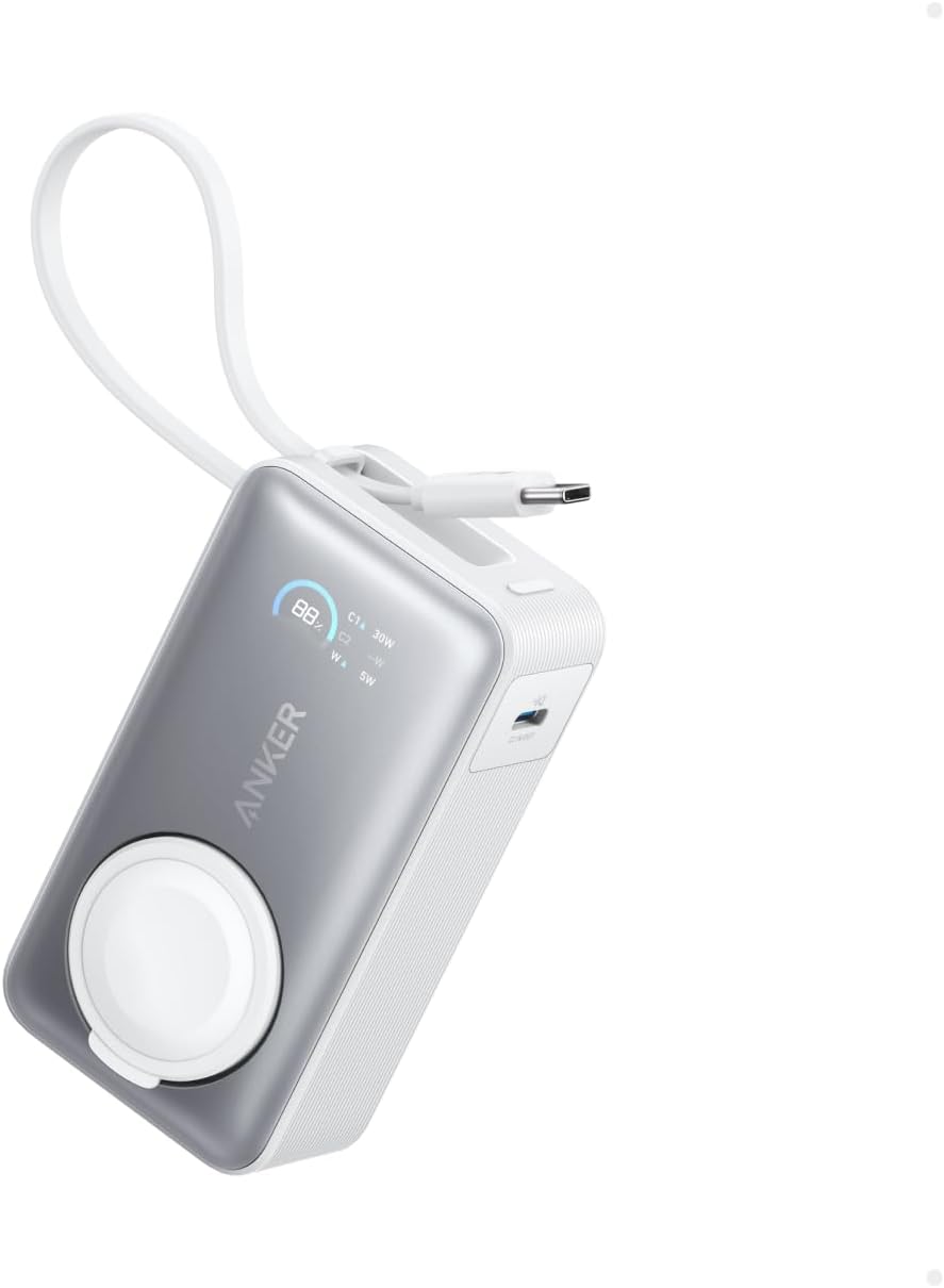 Anker MagGo Power Bank (10000mAh, 35W, For Apple Watch) ホワイト