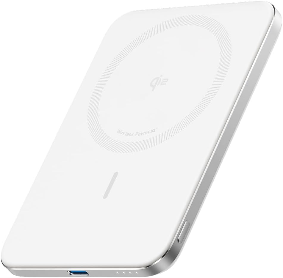 Anker Nano Power Bank (5000mAh, MagGo, Slim) ホワイト