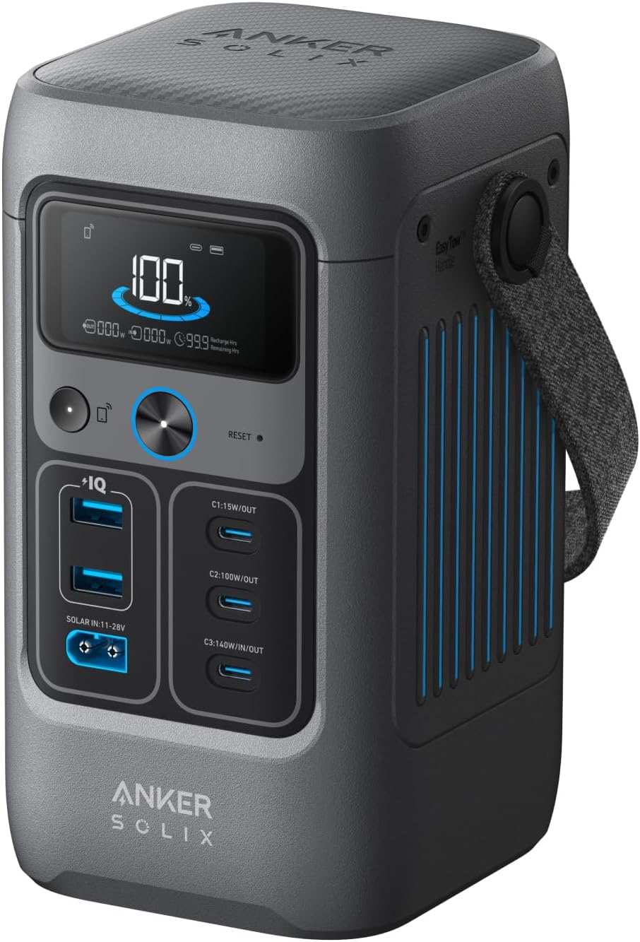 Anker Solix C200 DC Portable Power Station ダークグレー