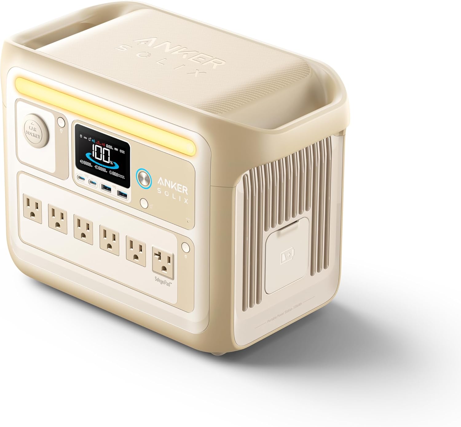 Anker Solix C1000 Portable Power Station ベージュ