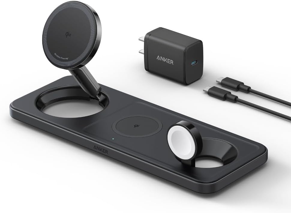 Anker MagGo Wireless Charging Station (3-in-1 Pad) ブラック