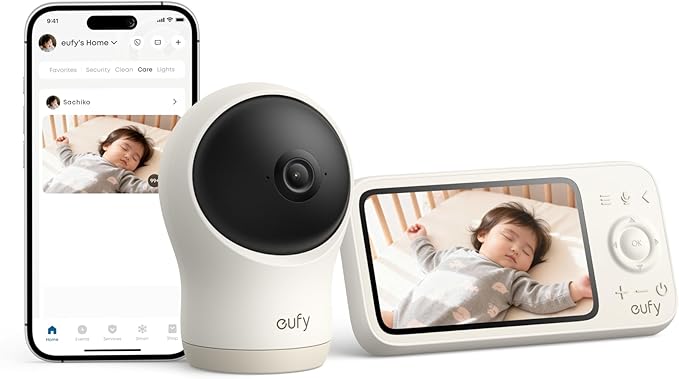 Anker Eufy (ユーフィ) Baby Monitor C10（ベビーモニター）【 約300万画素/2K 4倍ズーム/動作・室温検知/モニター】
