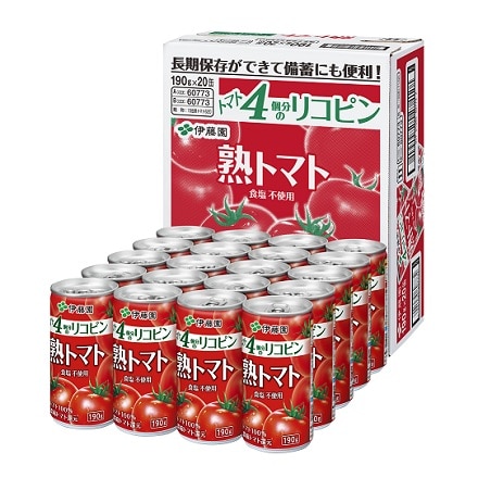 伊藤園 トマト4個分のリコピン 熟トマト20缶