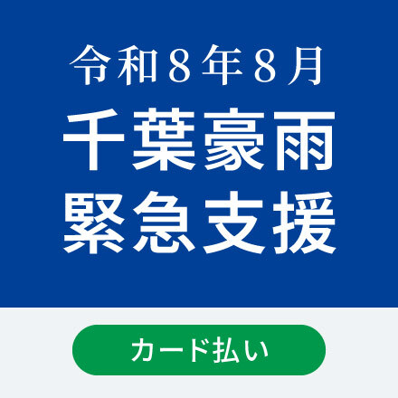 令和8年8月千葉豪雨緊急支援 1口 500円 【カード払い】