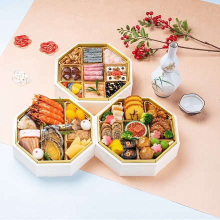 冷凍おせち 4人前 日本の極み〈千里山荘〉特選おせち 八角三段重 和風 【販売終了日：2025月12月15日】