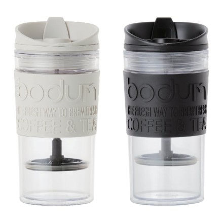 〈ボダム〉 携帯用フレンチプレスコーヒーメーカー（ホワイト）