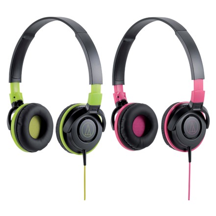 〈オーディオテクニカ〉 スマートフォン用ポータブルヘッドホン（ブラックグリーン）