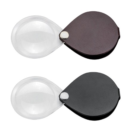 〈エッシェンバッハ〉 ハンディルーペ丸型 3.5倍（ダークレッド）