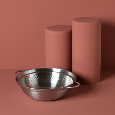 〈肴七味〉 ステンレス製 卓上鍋（薬味おろし付）