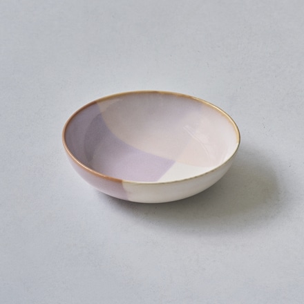 萩陶苑 ボウルL ピンク×パープル
