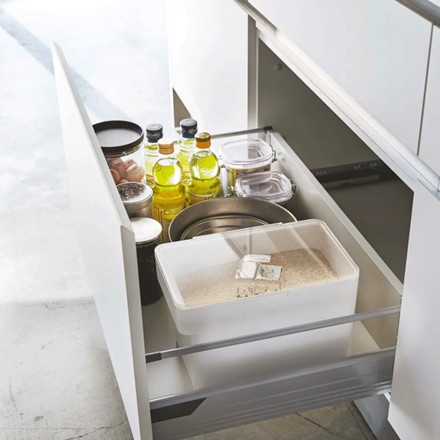 密閉シンク下米びつ（ホワイト）