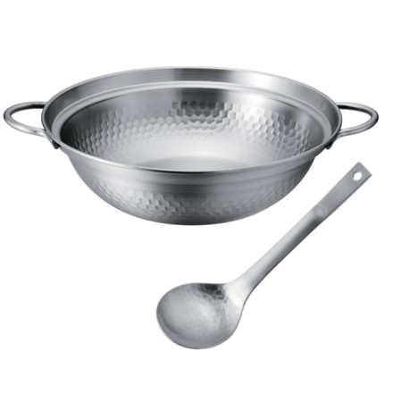 〈肴七味〉 ステンレス製 卓上鍋（お玉付）