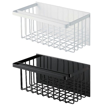 マグネットバスルームバスケット（ホワイト）