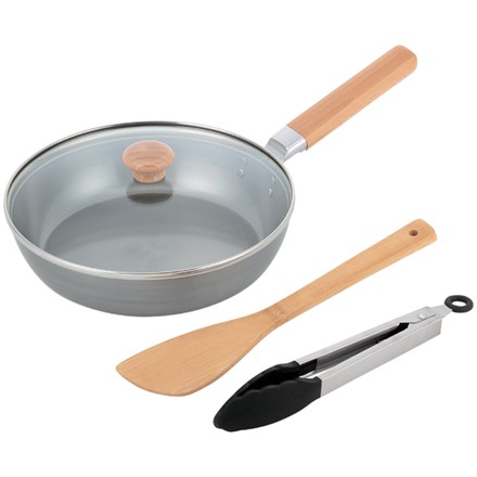 〈千歳〉 鉄製蓋付フライパン24cm（ツール付）