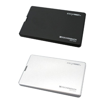 〈エッシェンバッハ〉 ライト付ルーペ イージーポケット 3倍（ブラック）