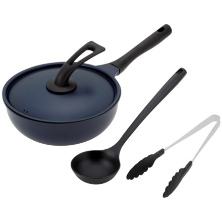 〈肴七味〉 IH対応 蓋付深型フライパン24cm（ツール付）