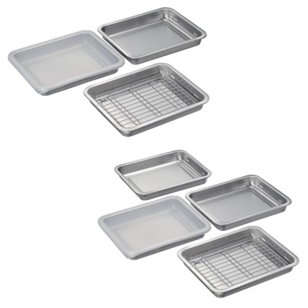 〈燕三〉 重ねて使えるステンレス角型バット6点セット