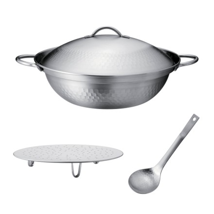 〈肴七味〉 ステンレス卓上鍋（お玉・目皿付）