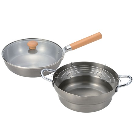 〈千歳〉 蓋付フライパン・揚げ鍋セット