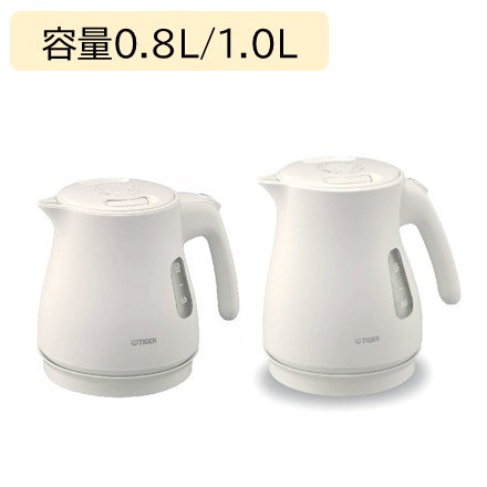 〈タイガー〉 蒸気レス電気ケトル　0.8L