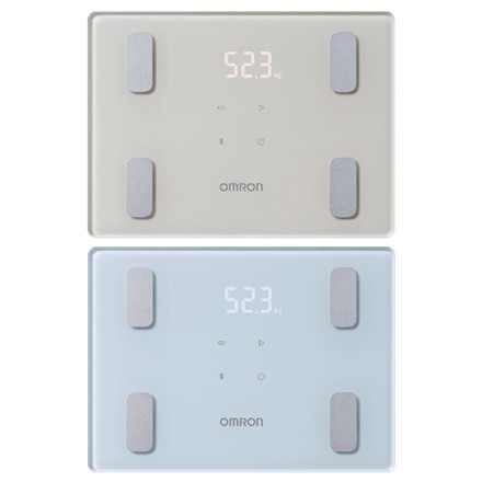 〈オムロン〉 体重体組成計（モカベージュ）　KRD-408T-BG