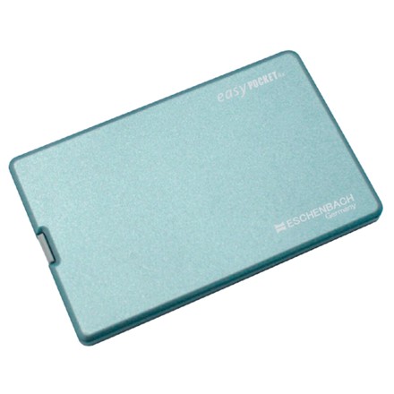 〈エッシェンバッハ〉 ライト付ルーペ イージーポケット 4倍（メタリックブルー）