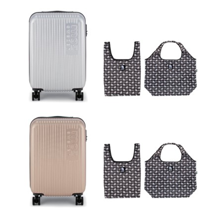 〈モズ〉 キャリーケース・エコバッグセット（シルバー）