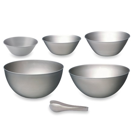 〈柳宗理〉 ステンレスボウル5点・トング穴無しセット