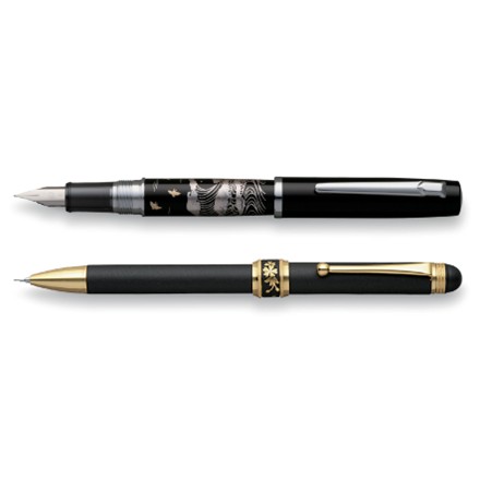 〈プラチナ万年筆〉 近代蒔絵プロシオン万年筆・肥後象嵌多機能ペンセット