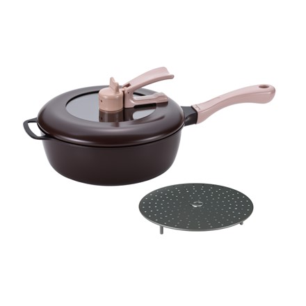 【Remi♪Hirano】レミパン　ブラウン＆平の蒸し台セット