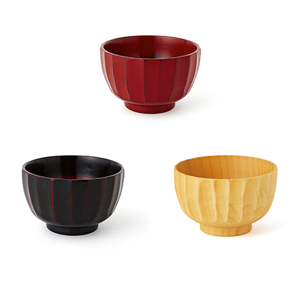 【角田清兵衛商店】かまくら汁椀　根来　ナノコート