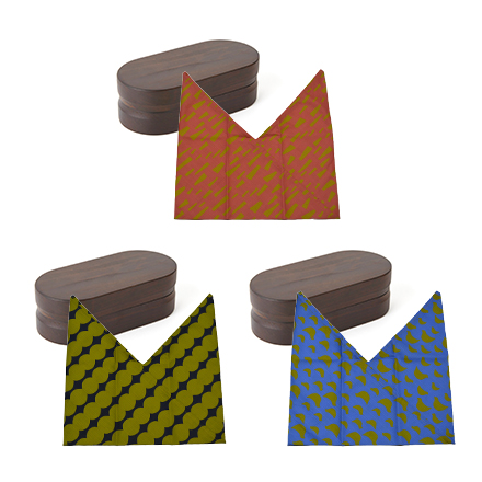 【角田清兵衛商店】紀州桧弁当箱type2DBR＆あづま袋セットﾓｸﾍﾝ