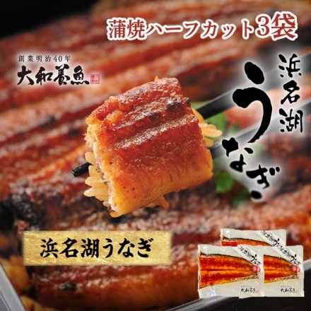 浜名湖うなぎ蒲焼ハーフカット3袋