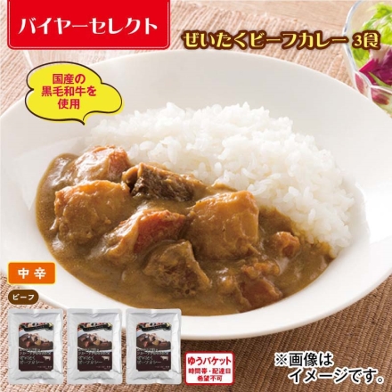 ぜいたくビーフカレー 3食