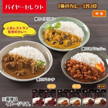 「 俺のカレー 」各2食