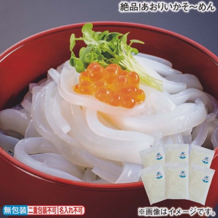 お歳暮のし付き 絶品！あおりいかそ～めん 100g×6