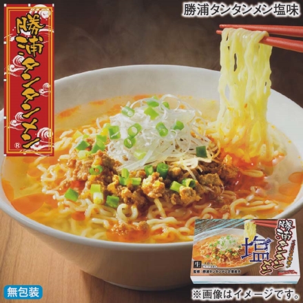 お歳暮のし付き 勝浦タンタンメン塩味 生めん120g・スープ36g・タンタンメンの具50g 各3