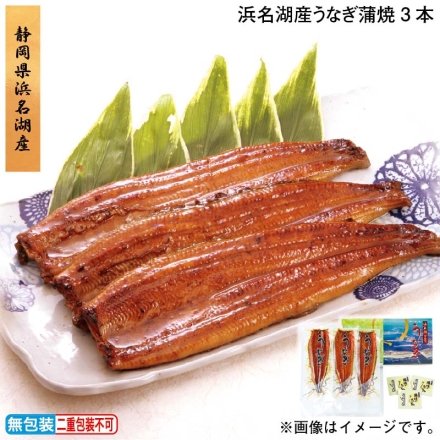 お歳暮のし付き 浜名湖産うなぎ蒲焼3本