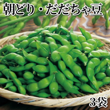 朝どり・だだちゃ豆 3袋