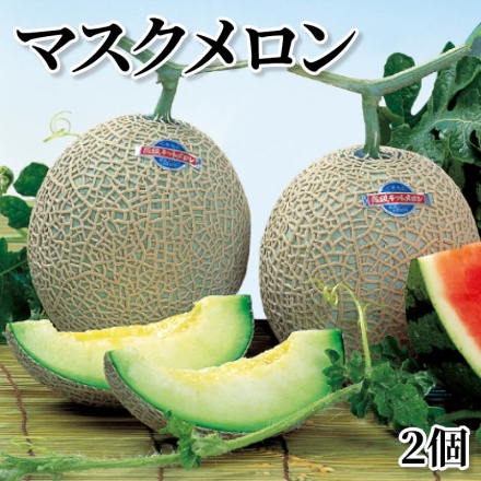 マスクメロン2個