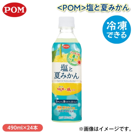 〈ＰＯＭ〉塩と夏みかん 490ml×24