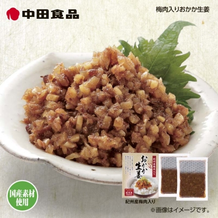 中田食品 梅肉入りおかか生姜 200g×2