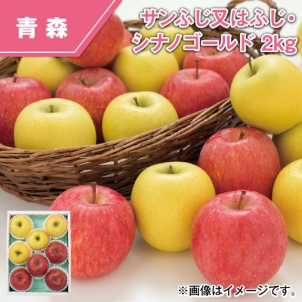 サンふじ又はふじ・シナノゴールド 2ｋｇ