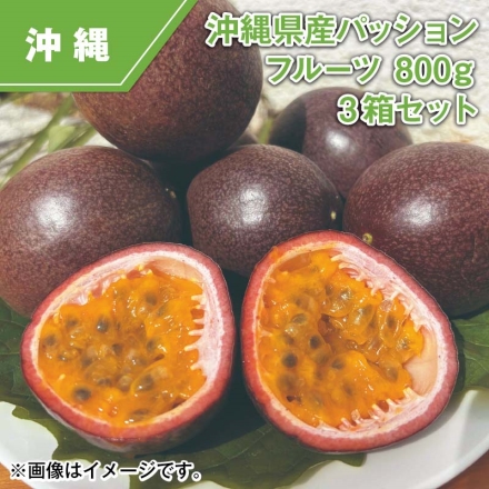 沖縄県産 パッションフルーツ800ｇ 3箱セット