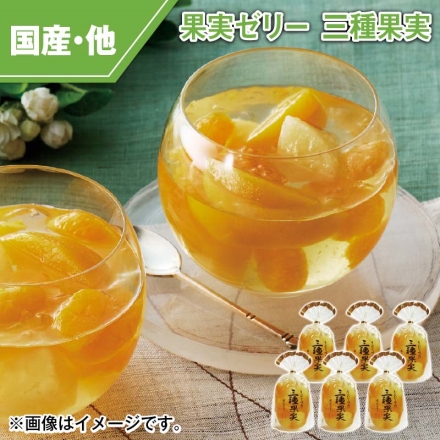 果実ゼリー 三種果実 350g×6