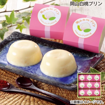 お中元熨斗付き 岡山白桃プリン 75g×9 御中元 夏ギフト ギフト 贈答