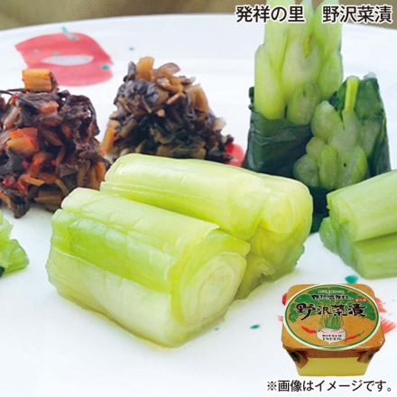 お歳暮のし付き 発祥の里 野沢菜漬 400g×3