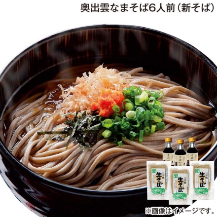お歳暮のし付き 奥出雲なまそば6人前（新そば）